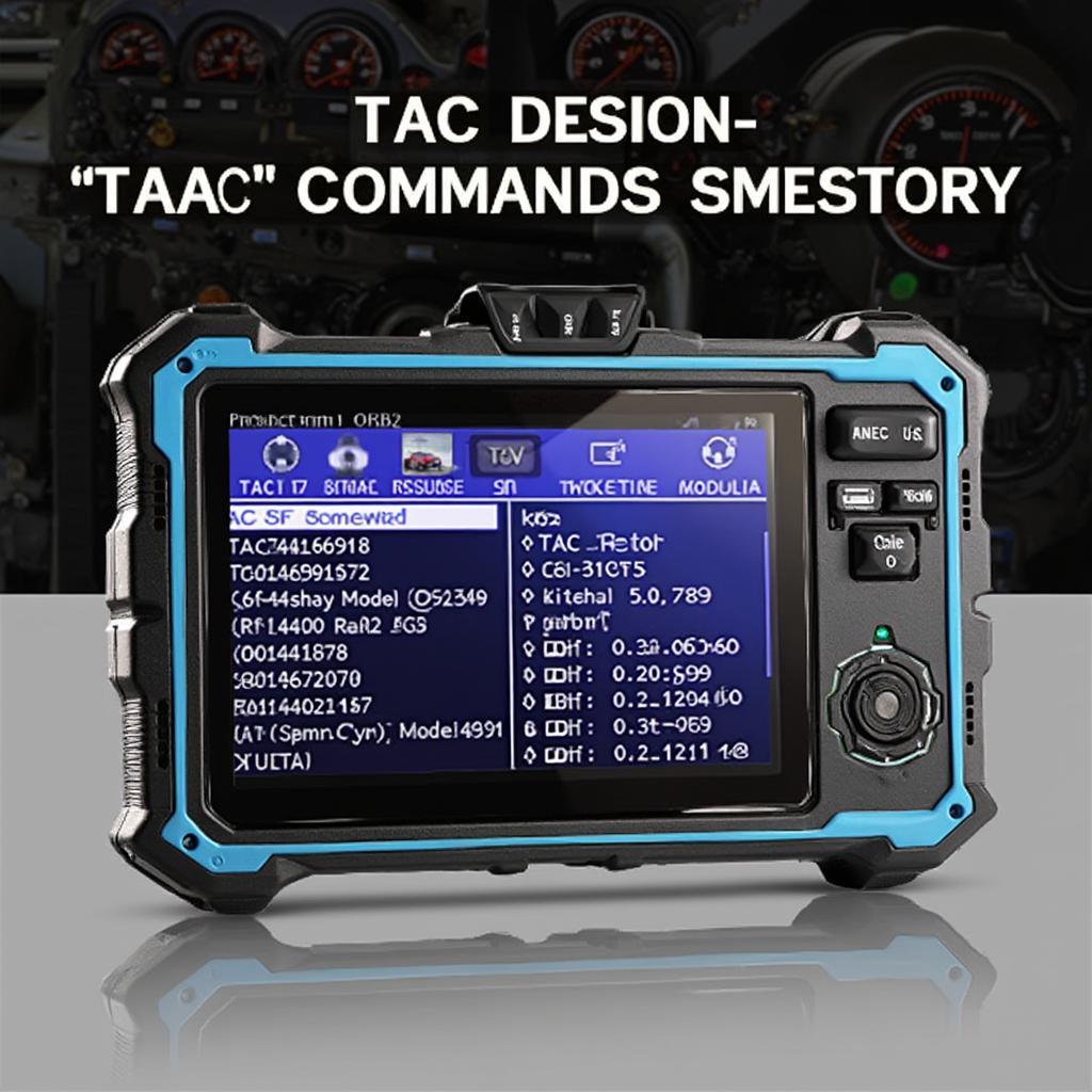 OBD2 TAC Commands on a Diagnostic Tool