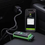 OBD2 Scanner Connected to Smartphone with Tasker