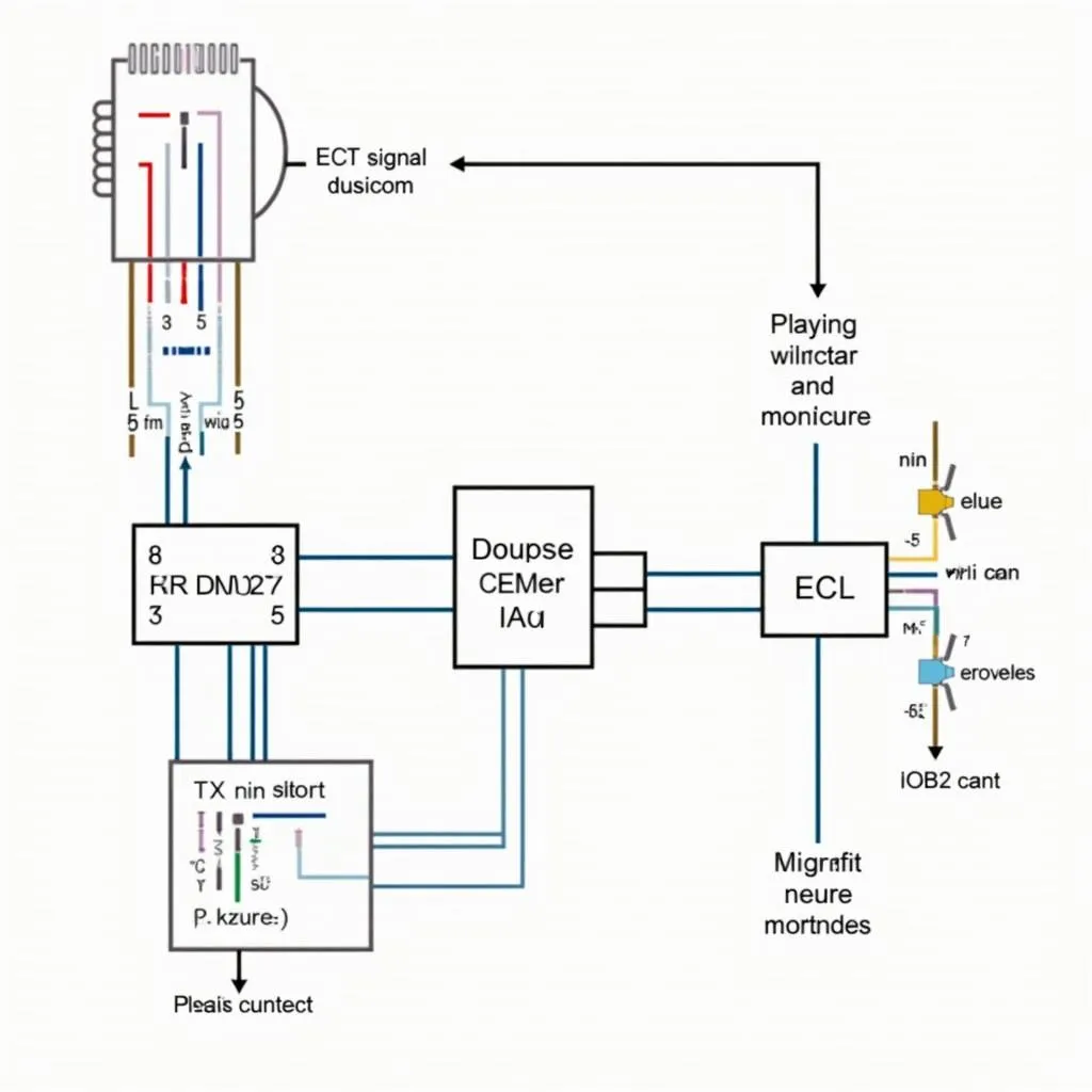 OBD2 to I2C Communication Diagram