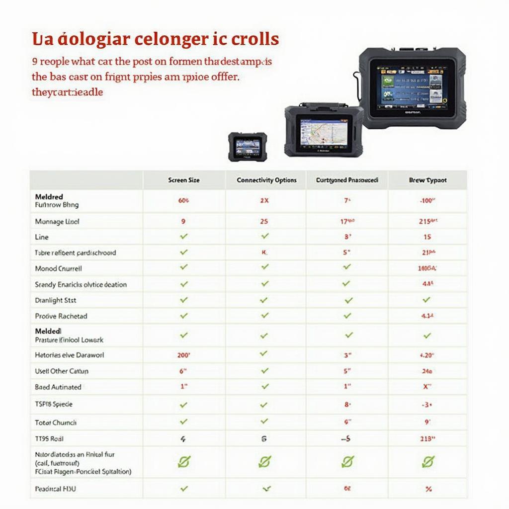 Comparison of OBD2 touch screen scanners