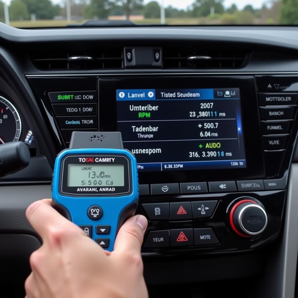 Using an OBD2 Scanner on a Toyota Camry