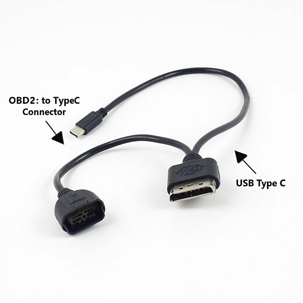 OBD2 to USB Type C Cable