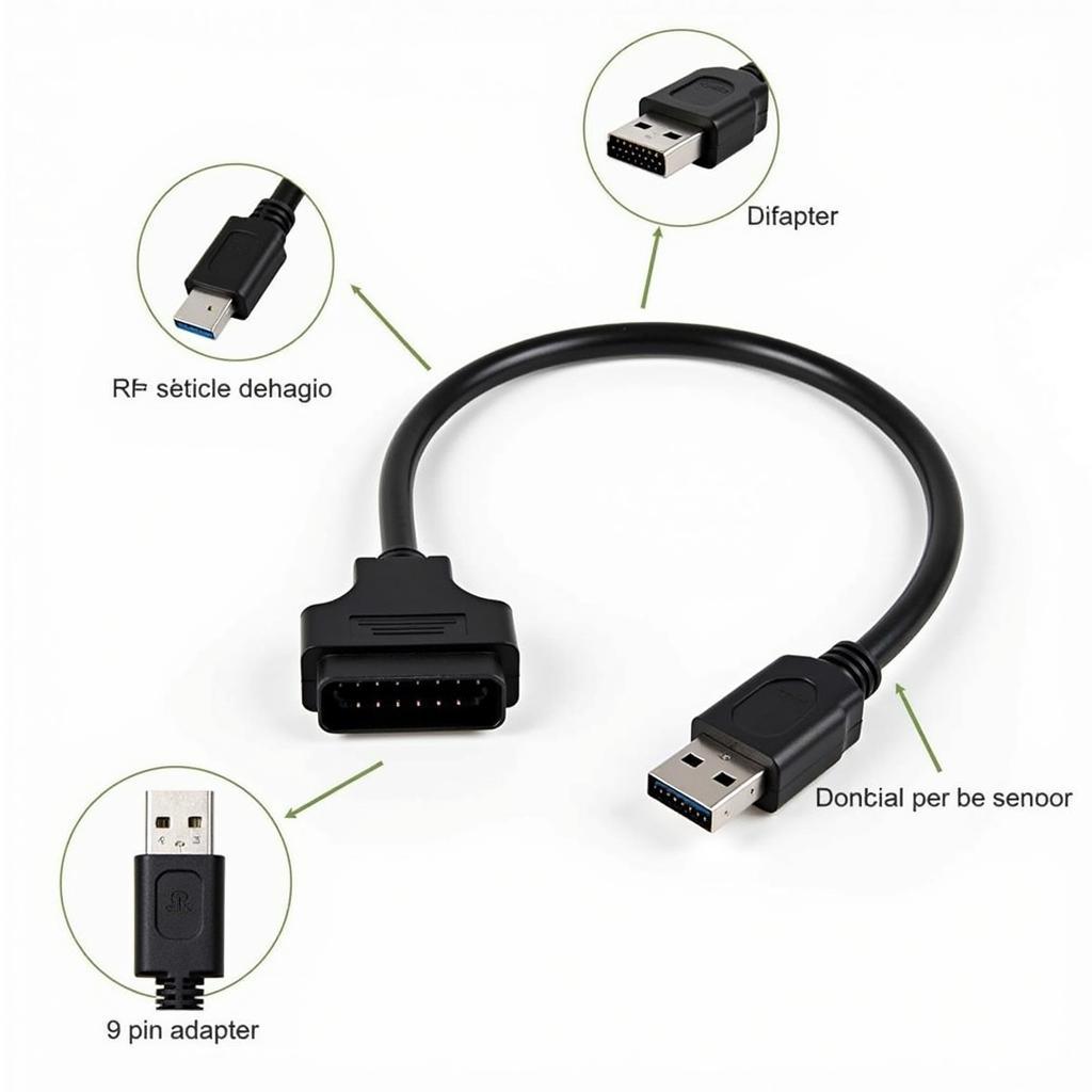 OBD2 to USB Cable for Freightliner Trucks