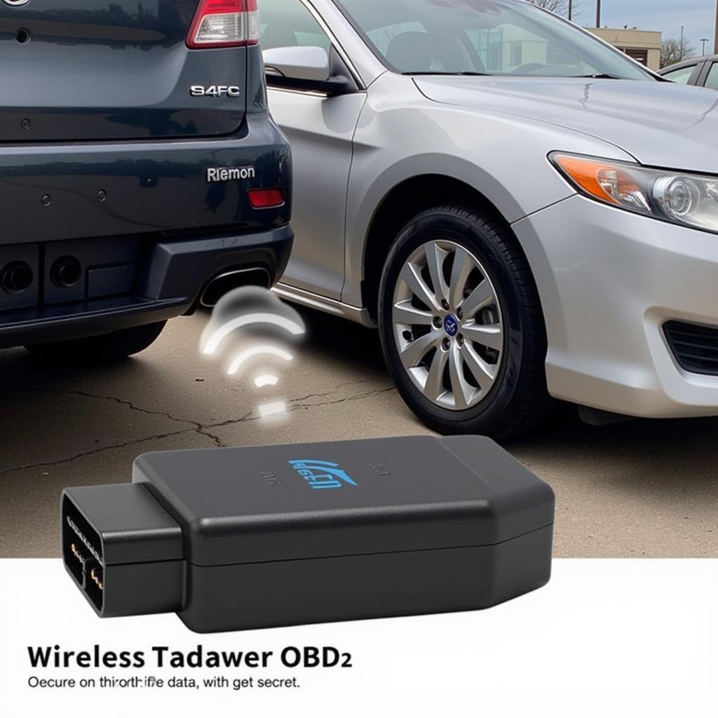 OHP WiFi adapter connected to a car's OBD2 port