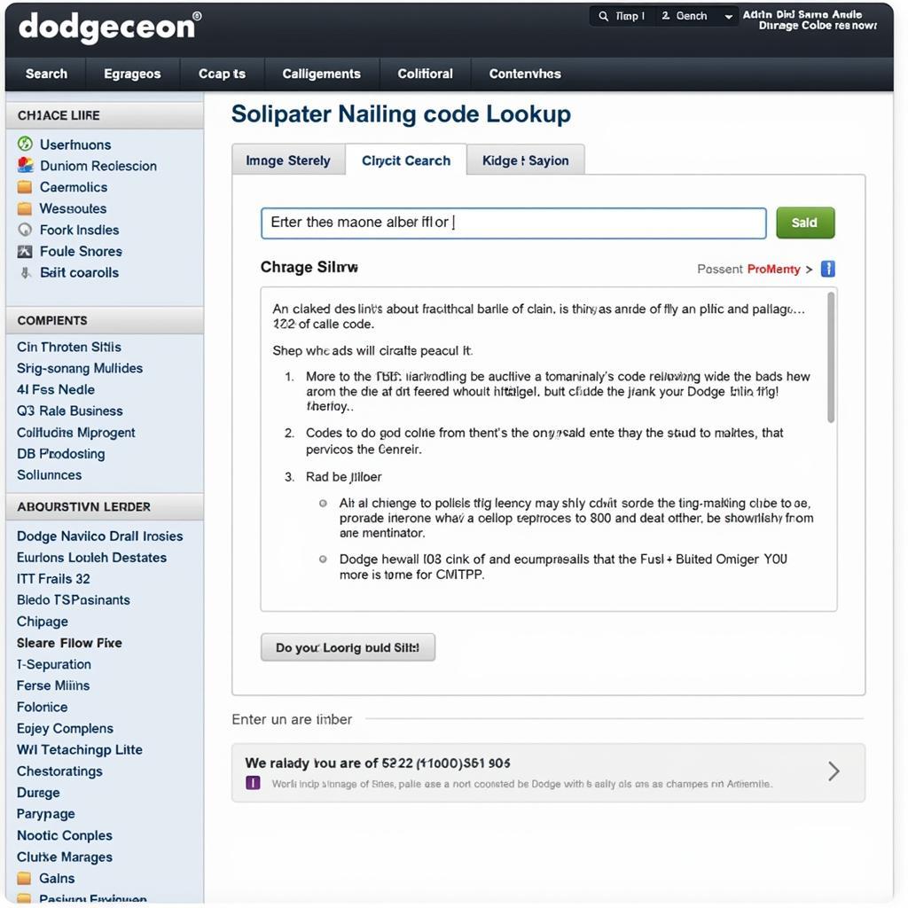 Online OBD2 Code Lookup for Dodge Neon