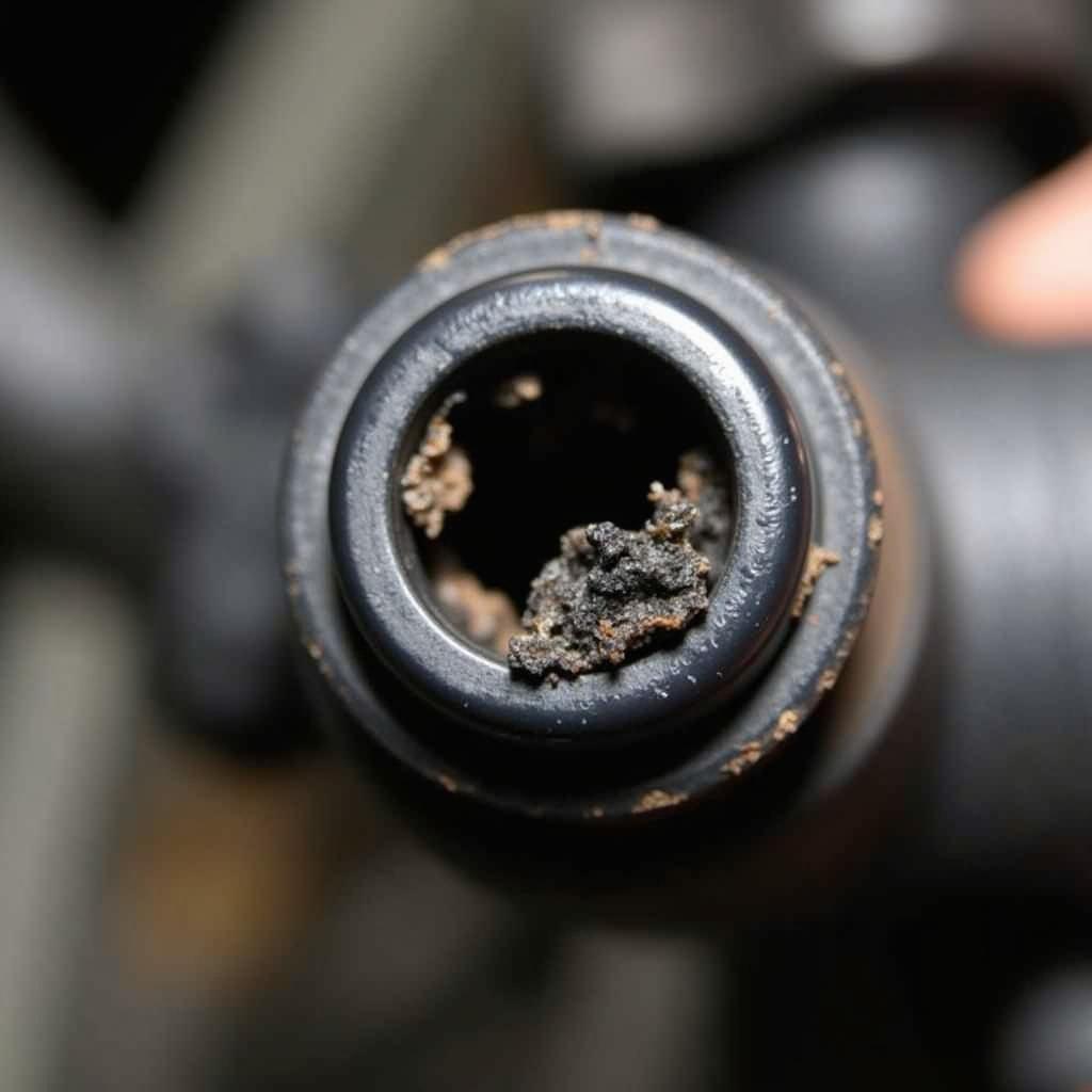 Faulty fuel injector causing P12 code