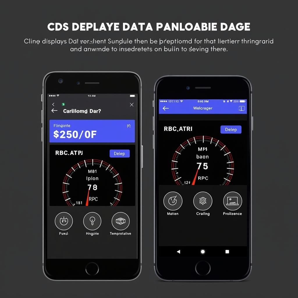 Panlong Mini OBD2 App Interface Displaying Car Diagnostics