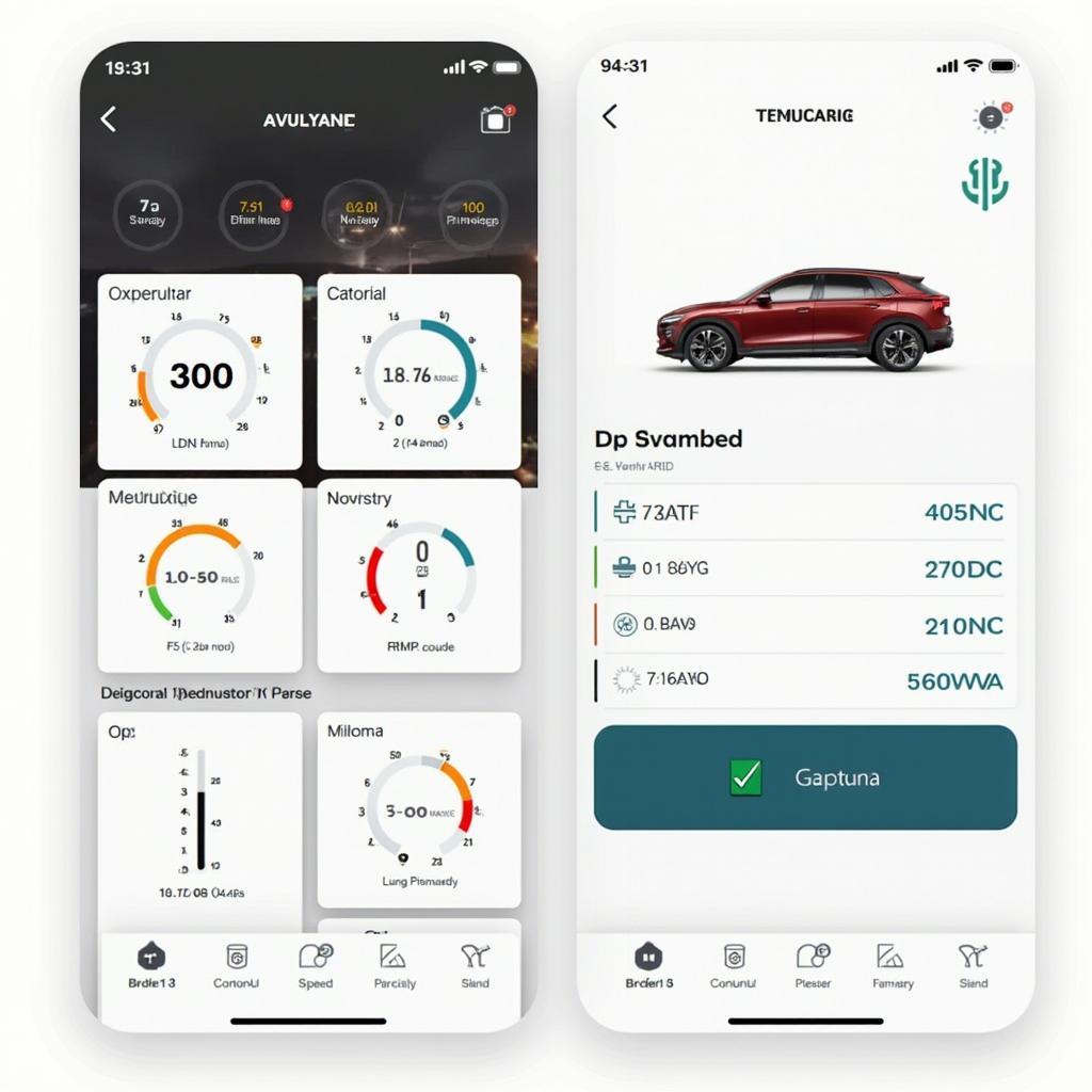 Panlong OBD2 App Interface Screenshot