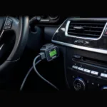 Panlong OBD2 Reader Connected to Mercedes Dashboard