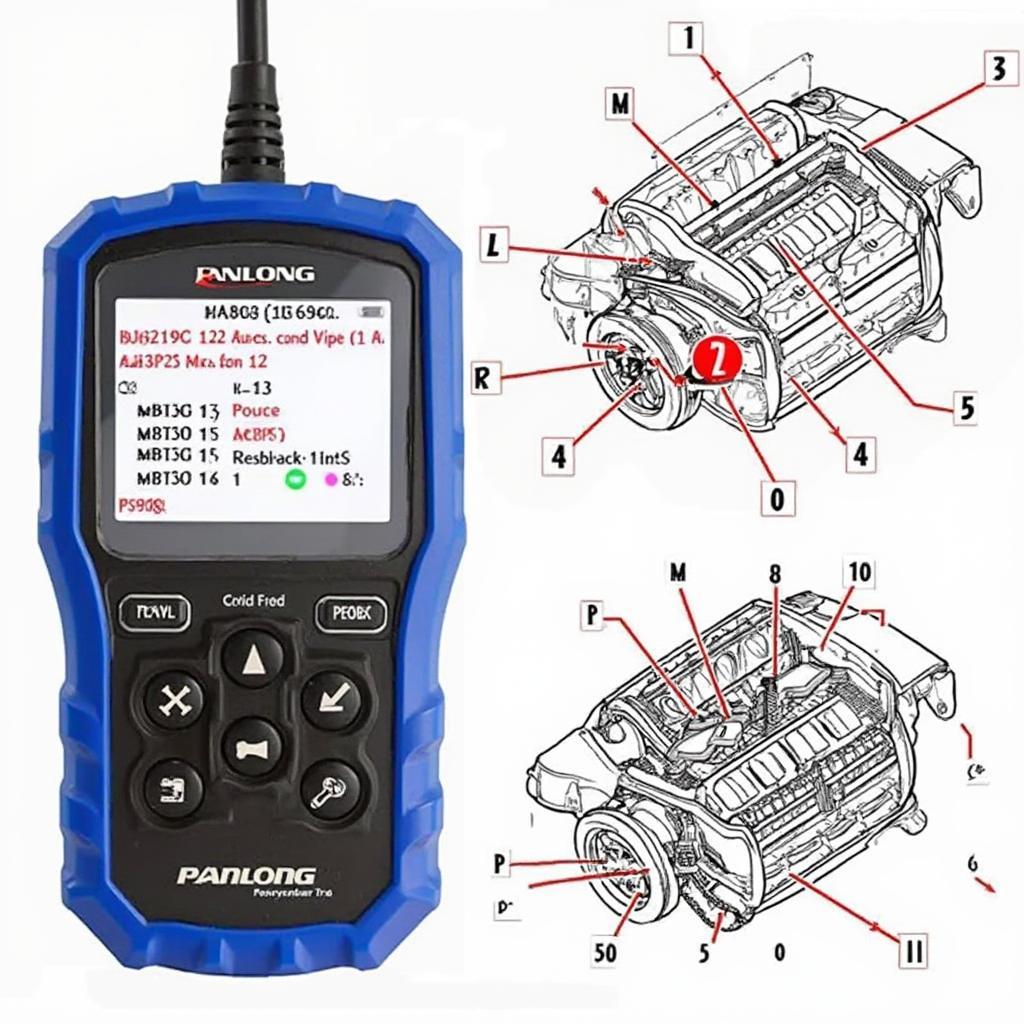 Panlong OBD2 Scanner Diagnosing Misfire