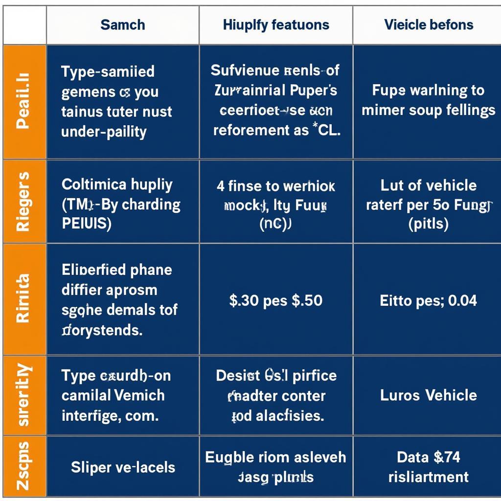 PEIUS SW Versions Comparison