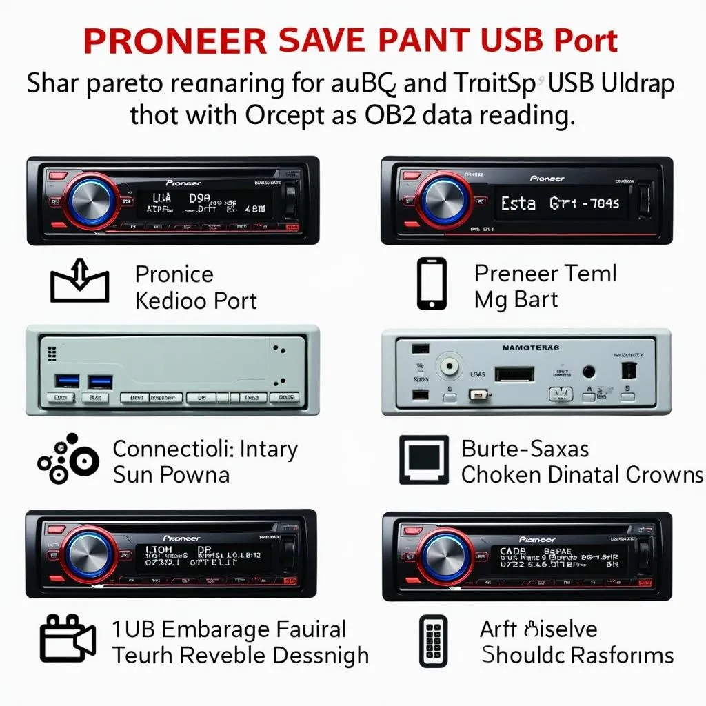 Pioneer and Kenwood car stereos with USB ports