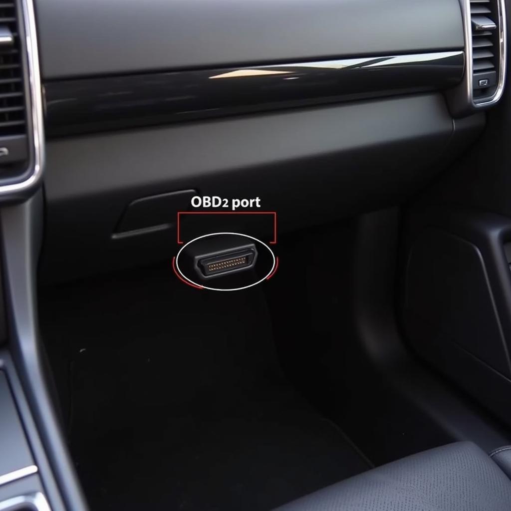 Porsche Cayenne OBD2 Port Location