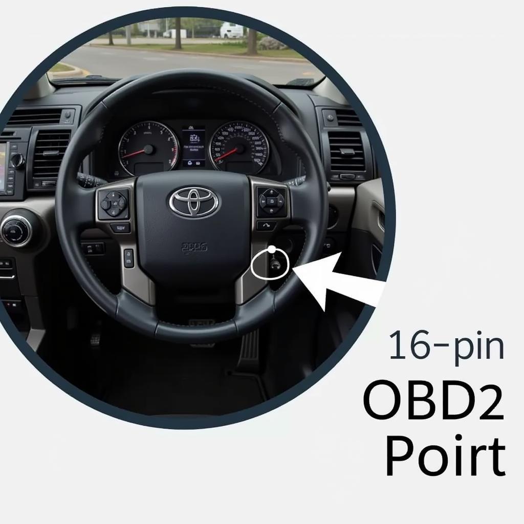 Toyota Prado 150 OBD2 Port Location