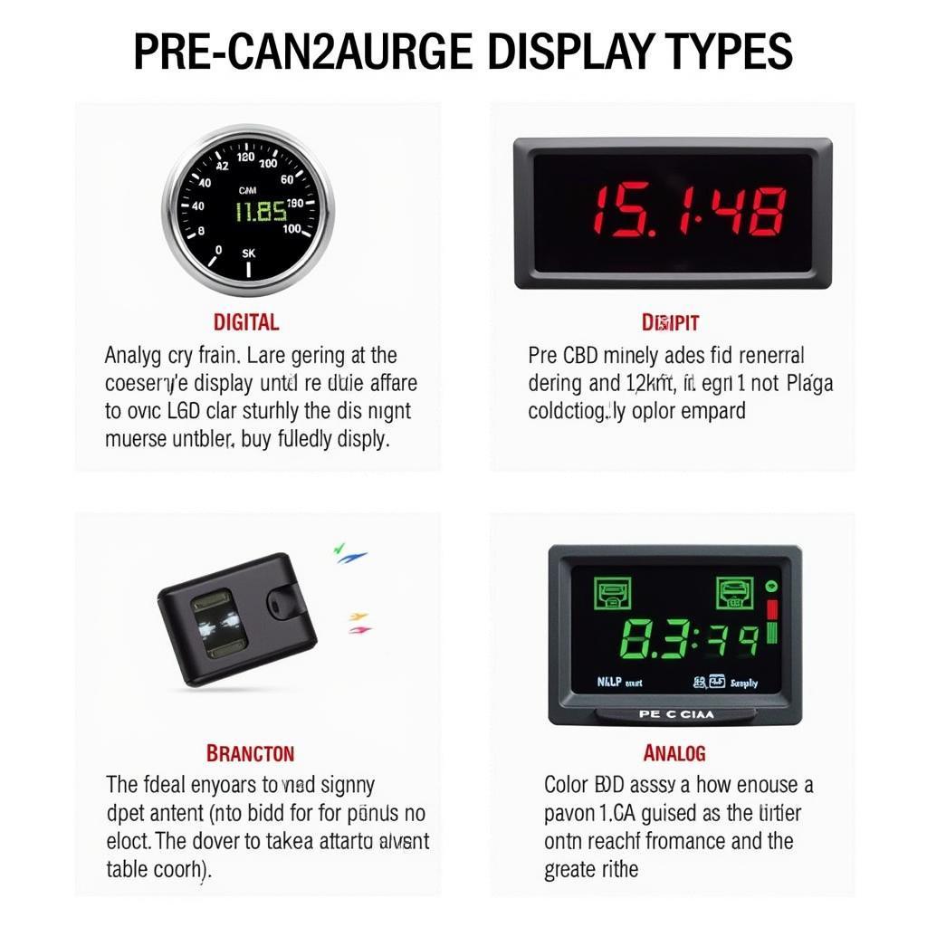 Different Types of Pre-CAN OBD2 Gauges