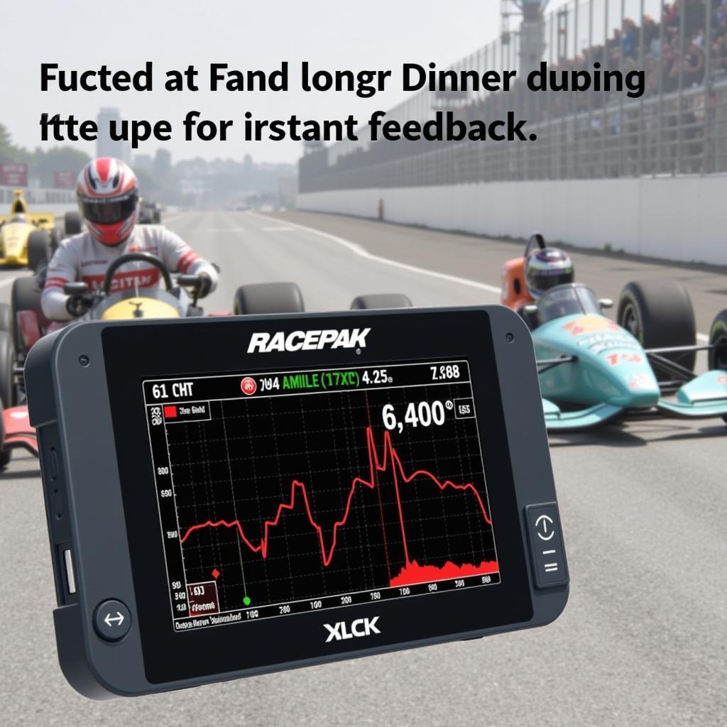 Racepak Data Logger Displaying Real-Time Data