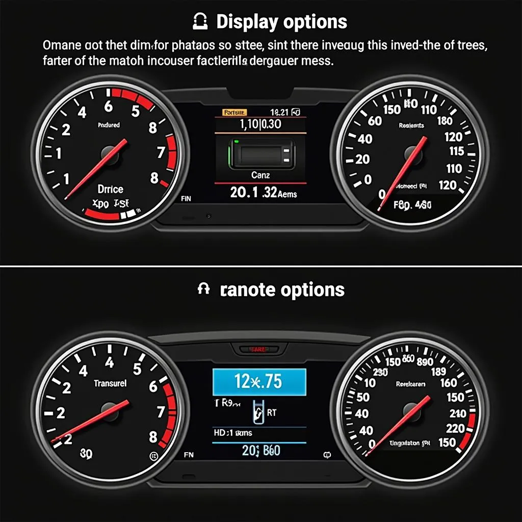 Raxiom OBD2 Multi-Gauge Display Options