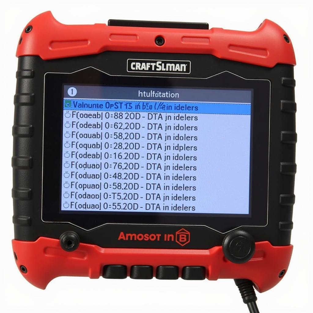 Reading OBD2 Codes on the Craftsman Device