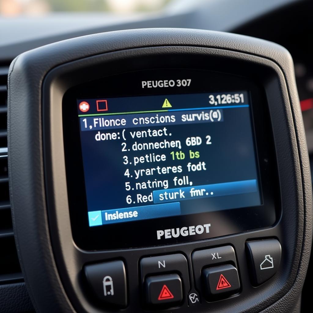 Reading OBD2 Codes on Peugeot 307