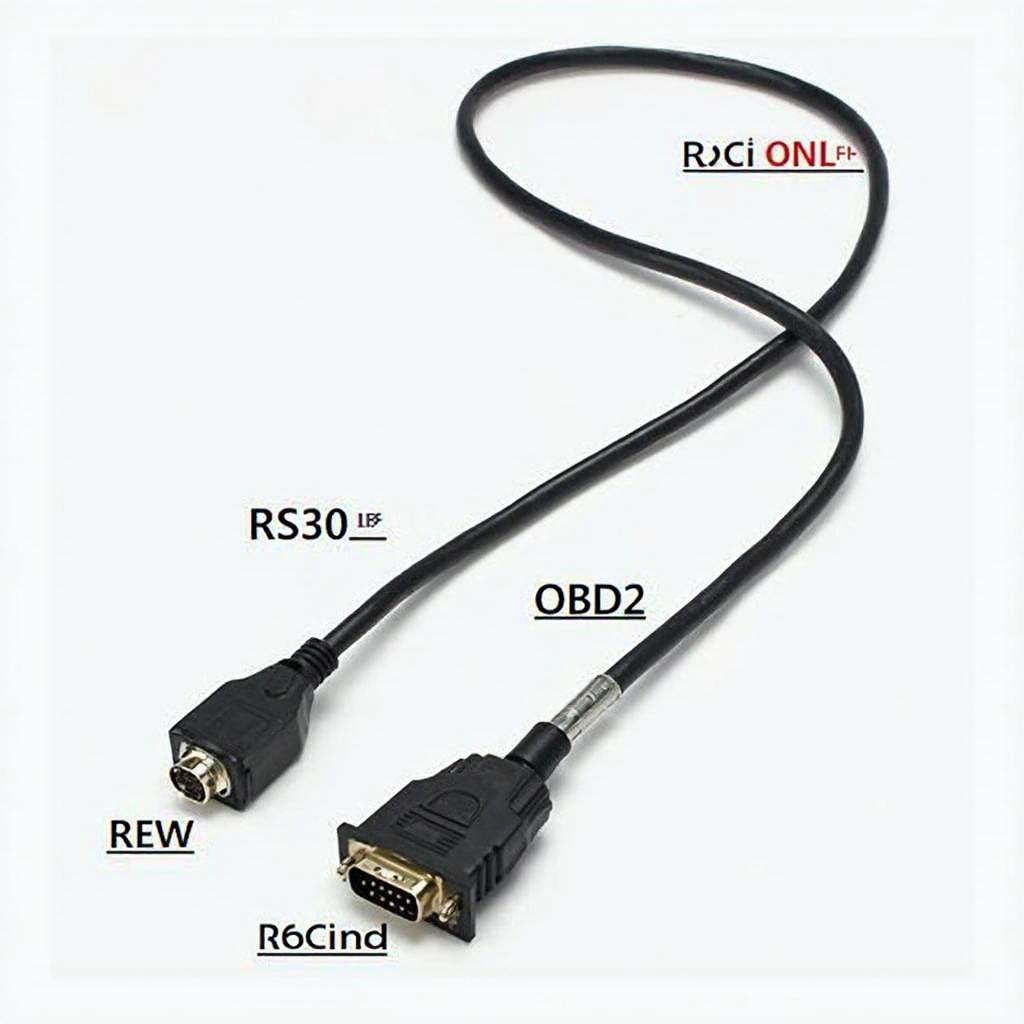 RS232 to OBD2 Adapter Cable