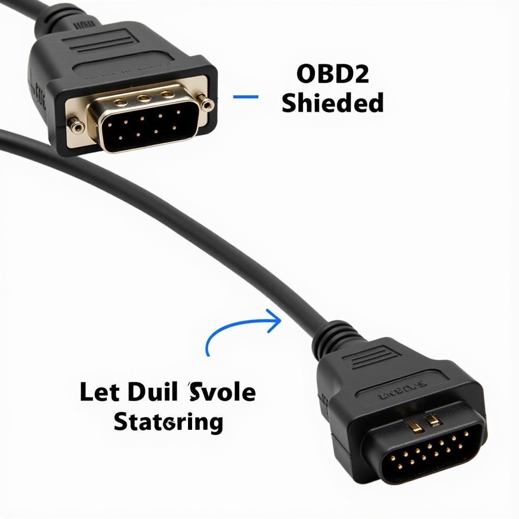 RS232 to OBD2 conversion cable