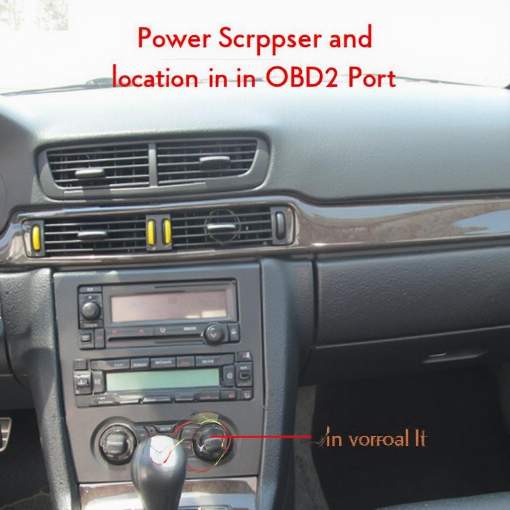 Saab 9-3 OBD2 Port Location