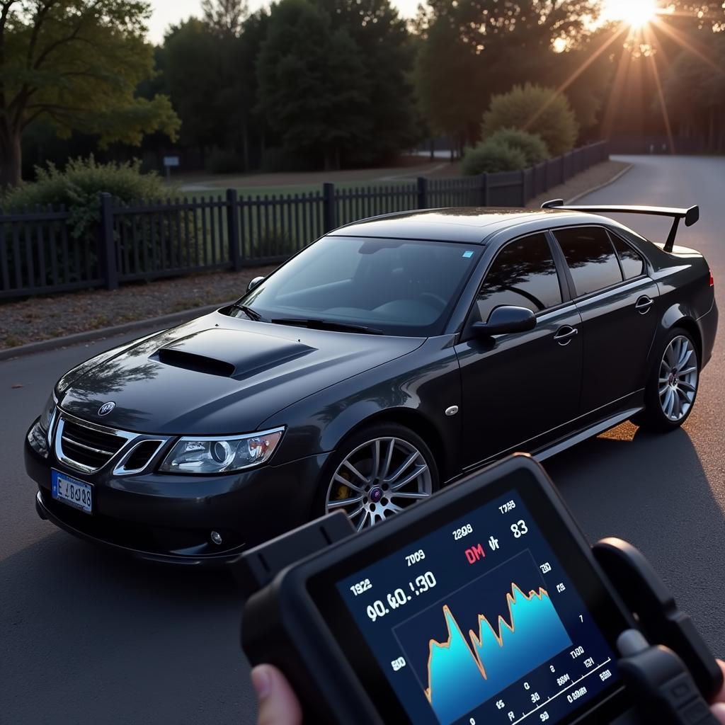 Performance Monitoring on a Saab 9-3 using an OBD2 Scanner