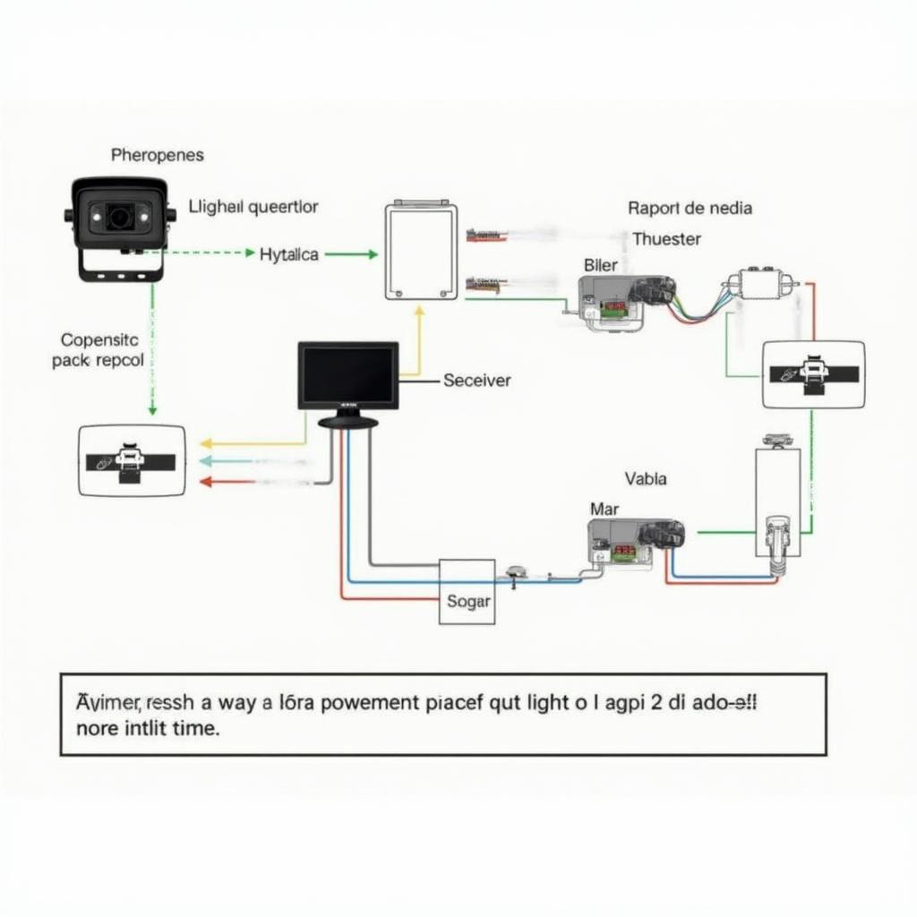 Scotch Backup Camera Non-OBD2 System Components