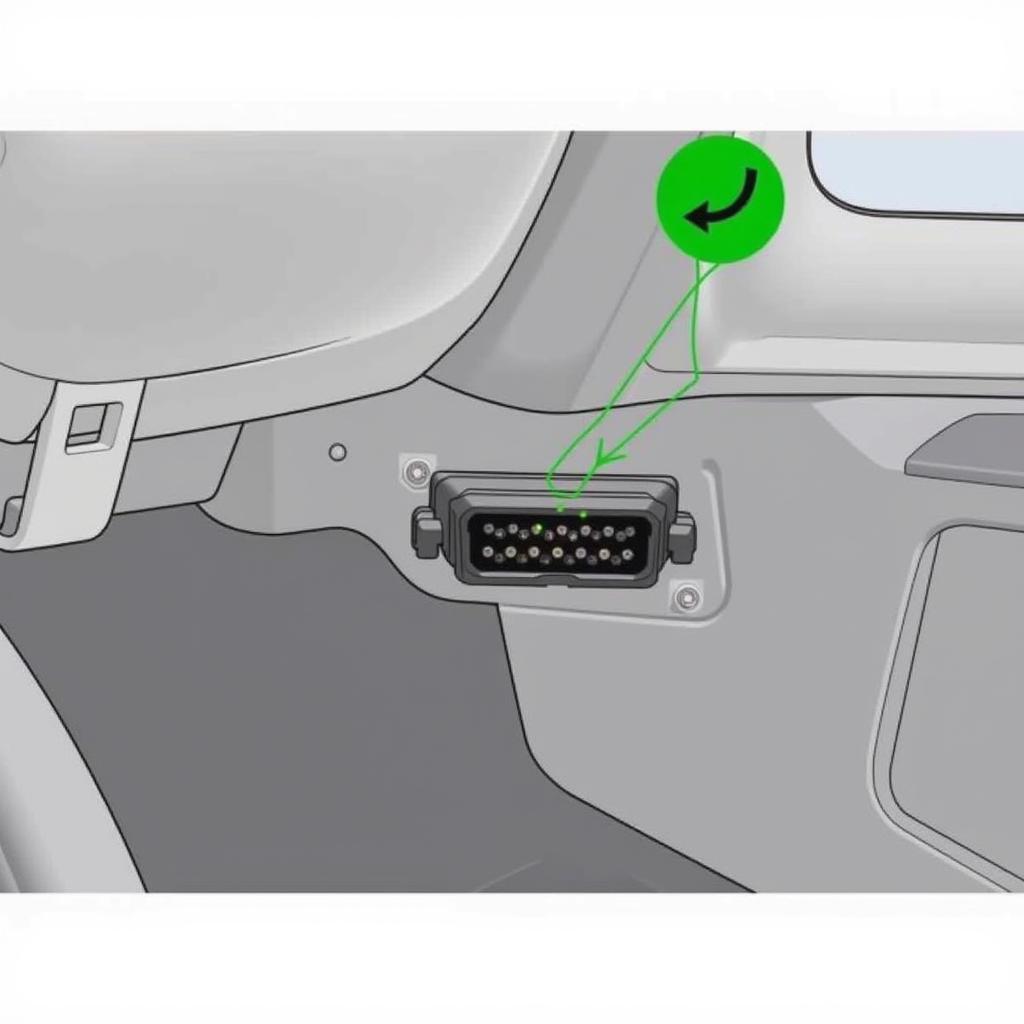 Skoda Fabia OBD2 Port Location