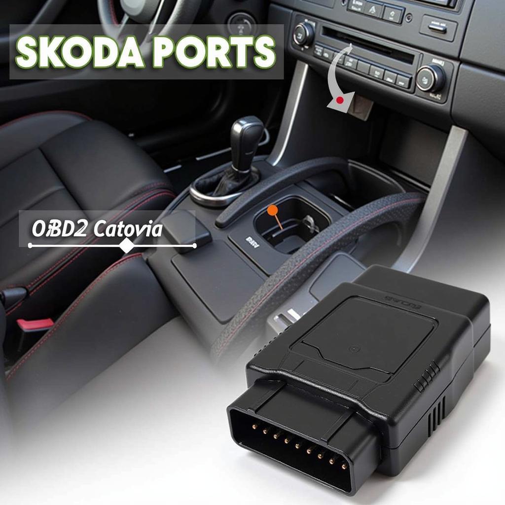 Skoda Octavia OBD2 Port Location