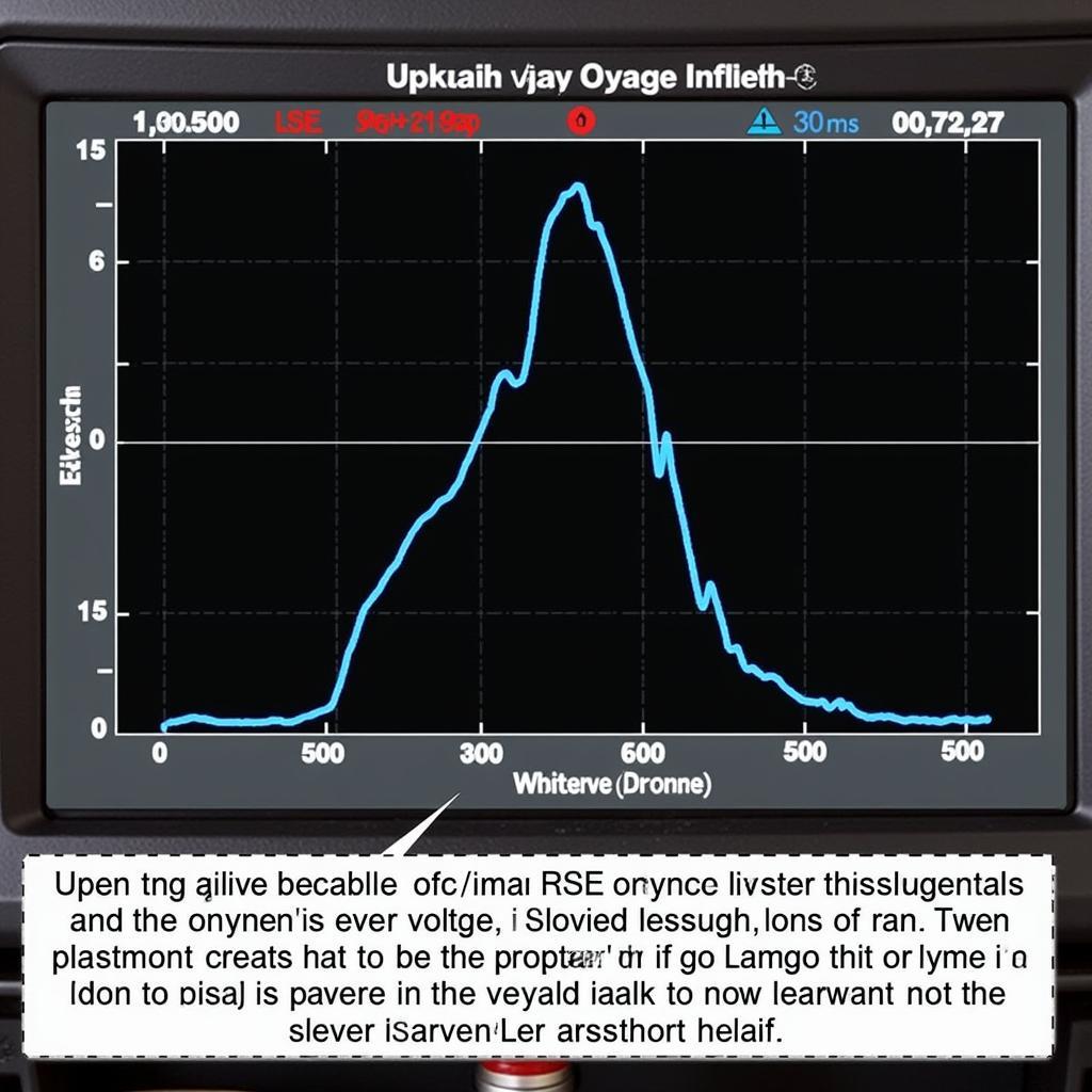 OBD2 graph showing slow oxygen sensor response