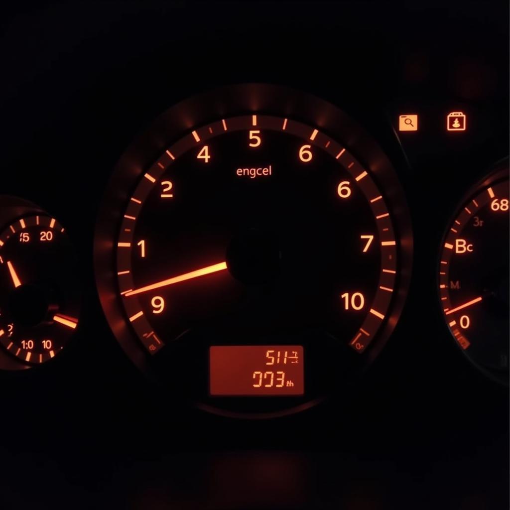 Speed3 Dashboard with Check Engine Light