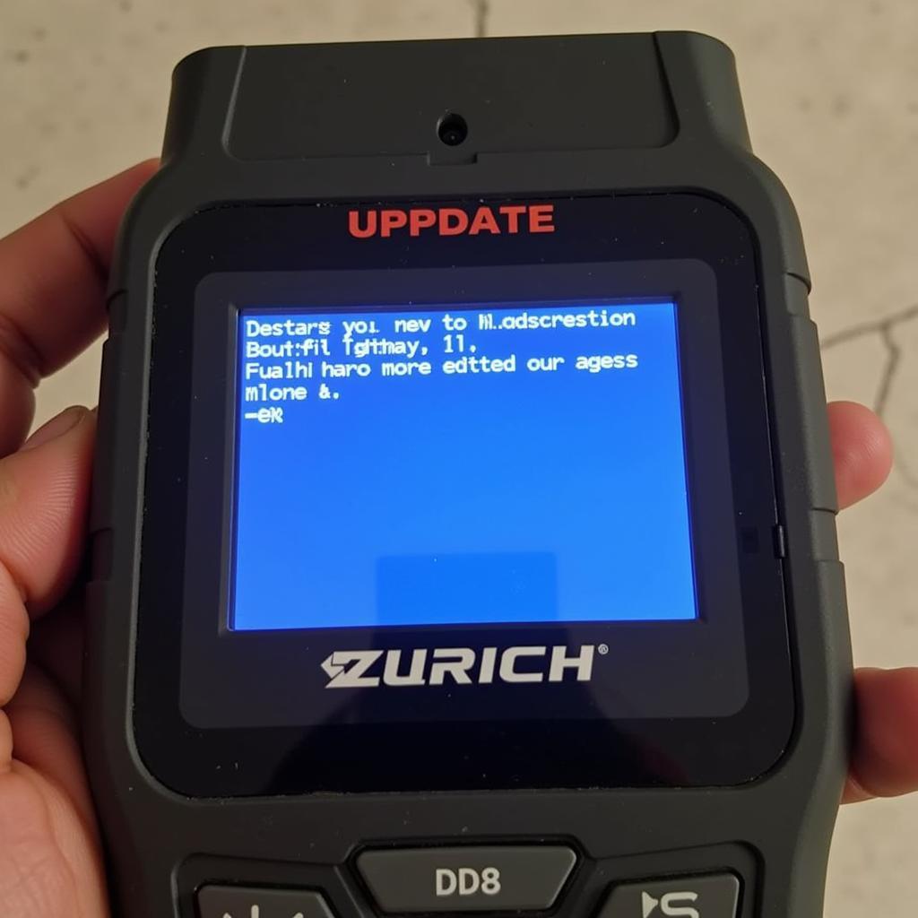 Successfully Updated Zurich ZR8 OBD2 Code Reader