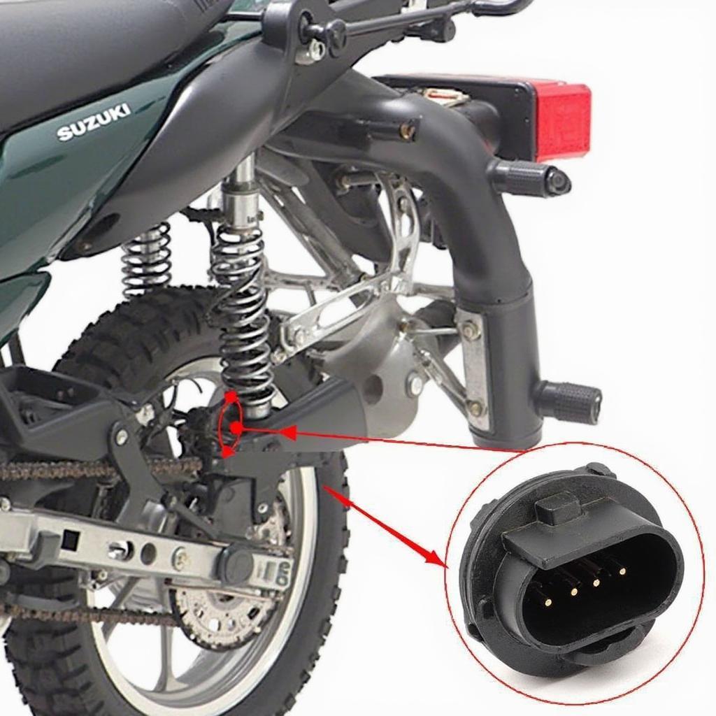 Suzuki GZ250 Diagnostic Connector Location