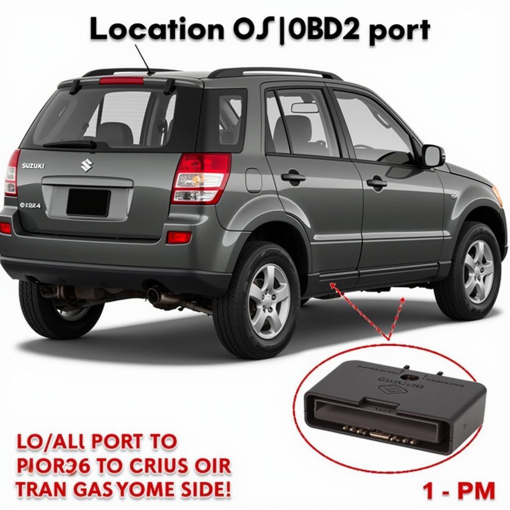 Suzuki SX4 OBD2 Port Location