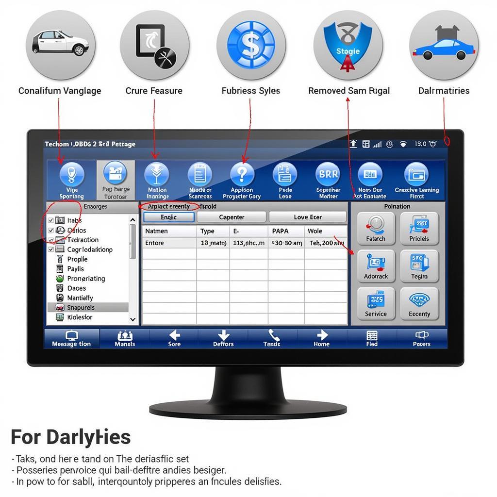 Tech 2 Software Interface