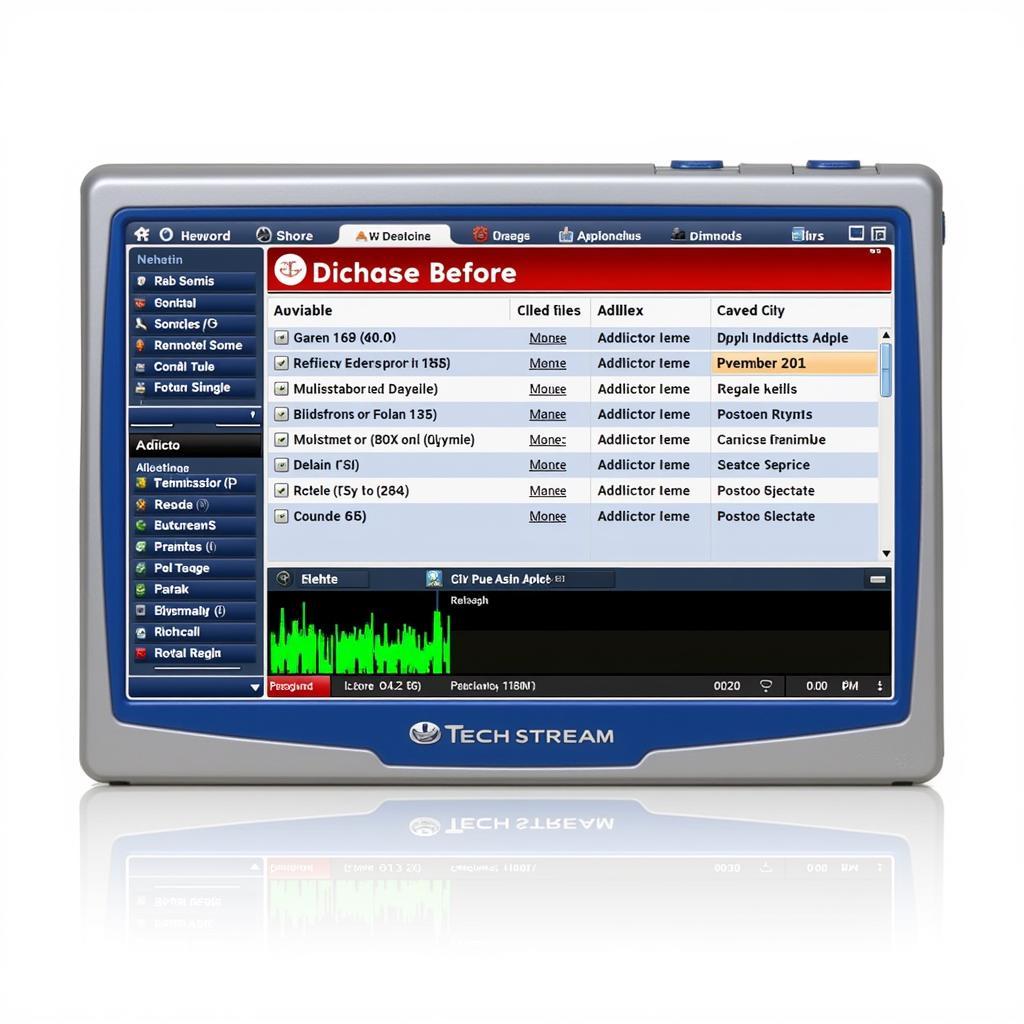 Techstream Software Interface