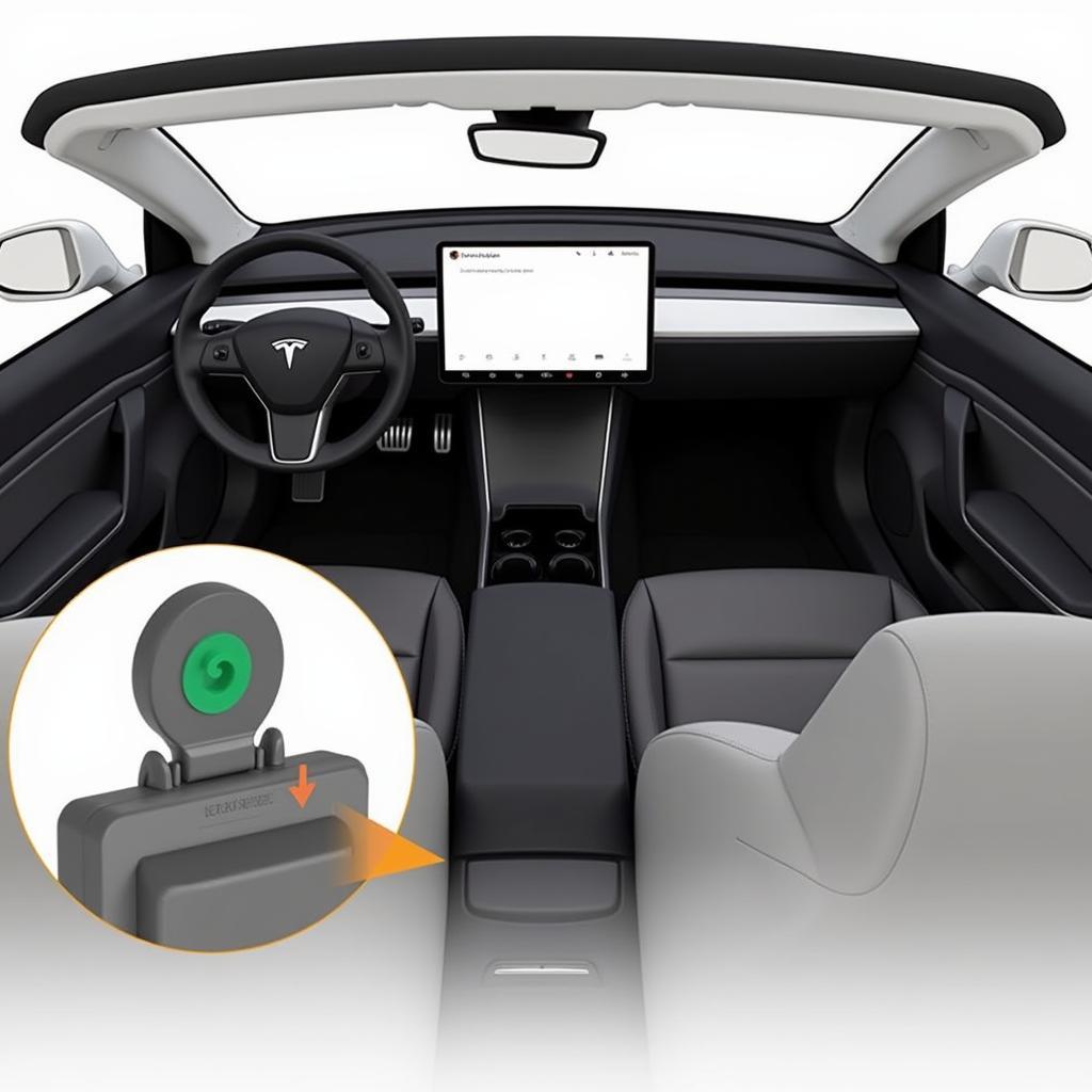 Tesla Model 3 OBD2 Port Location