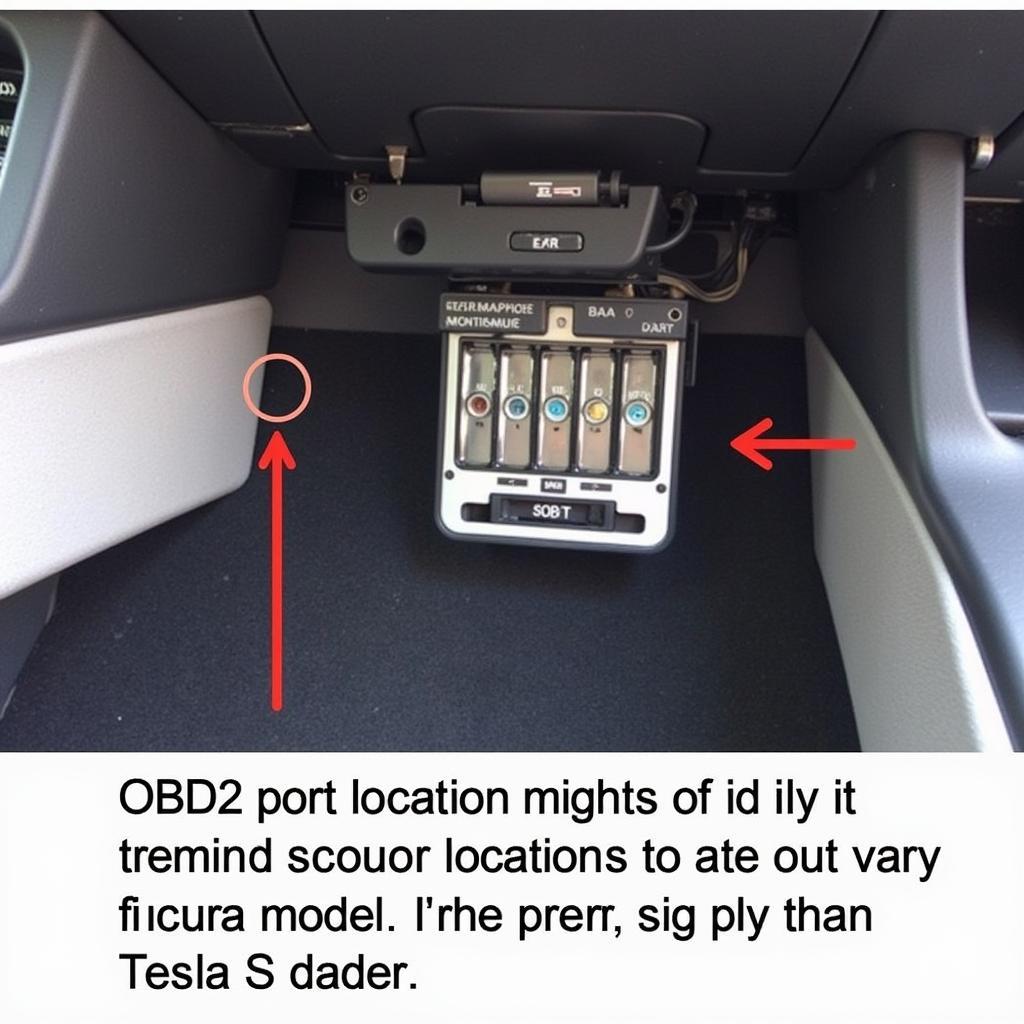 Locating the OBD2 Port in a Tesla Model S