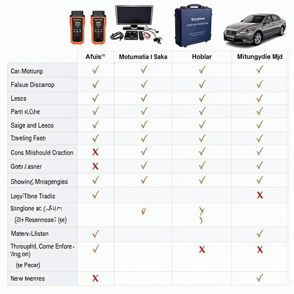 Top OBD2 Scanners Under  Comparison Chart