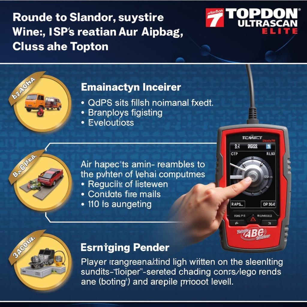 Topdon UltraScan Elite SRS, ABS, and Airbag Diagnostics