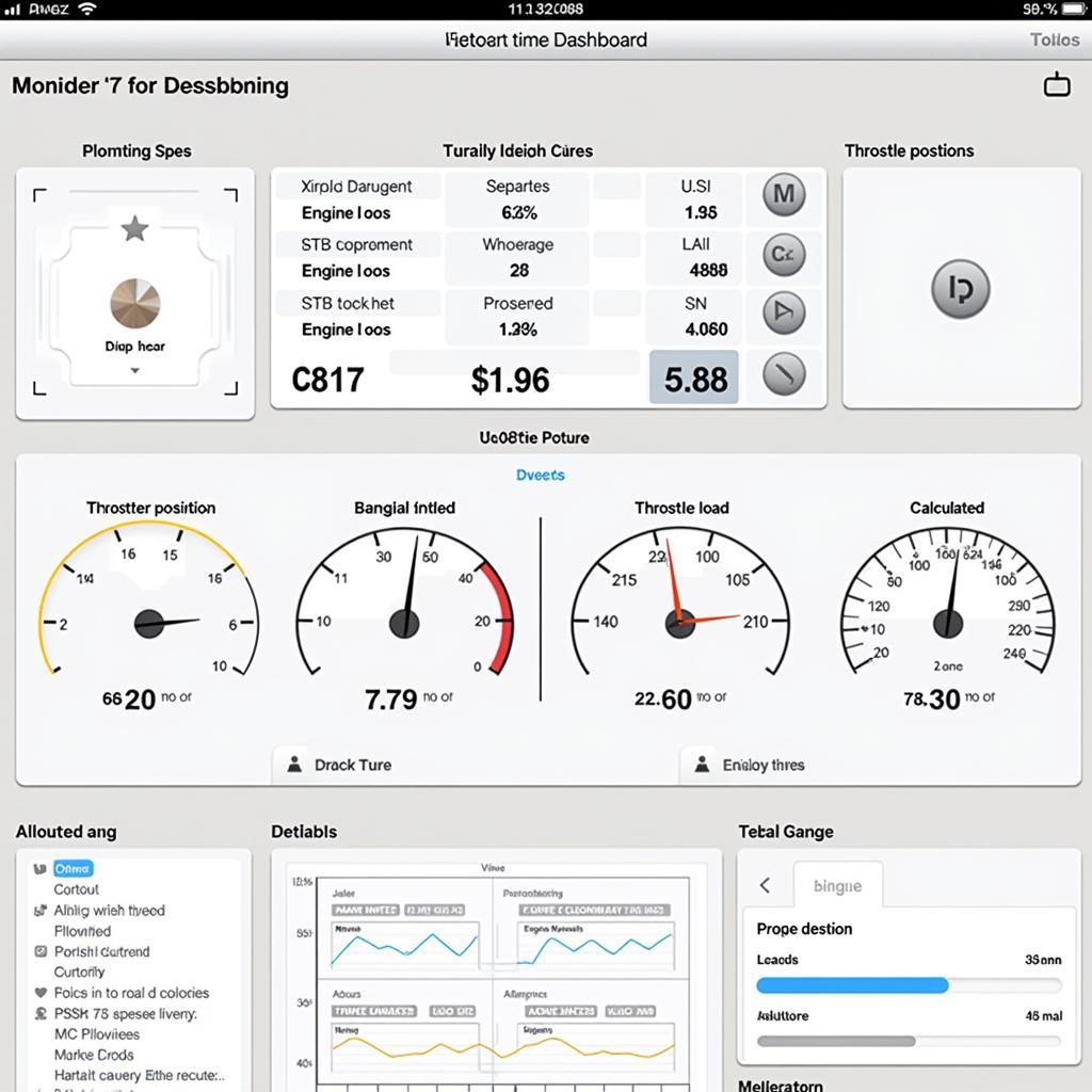 Torque OBD2 App Dashboard Displaying Real-Time Data