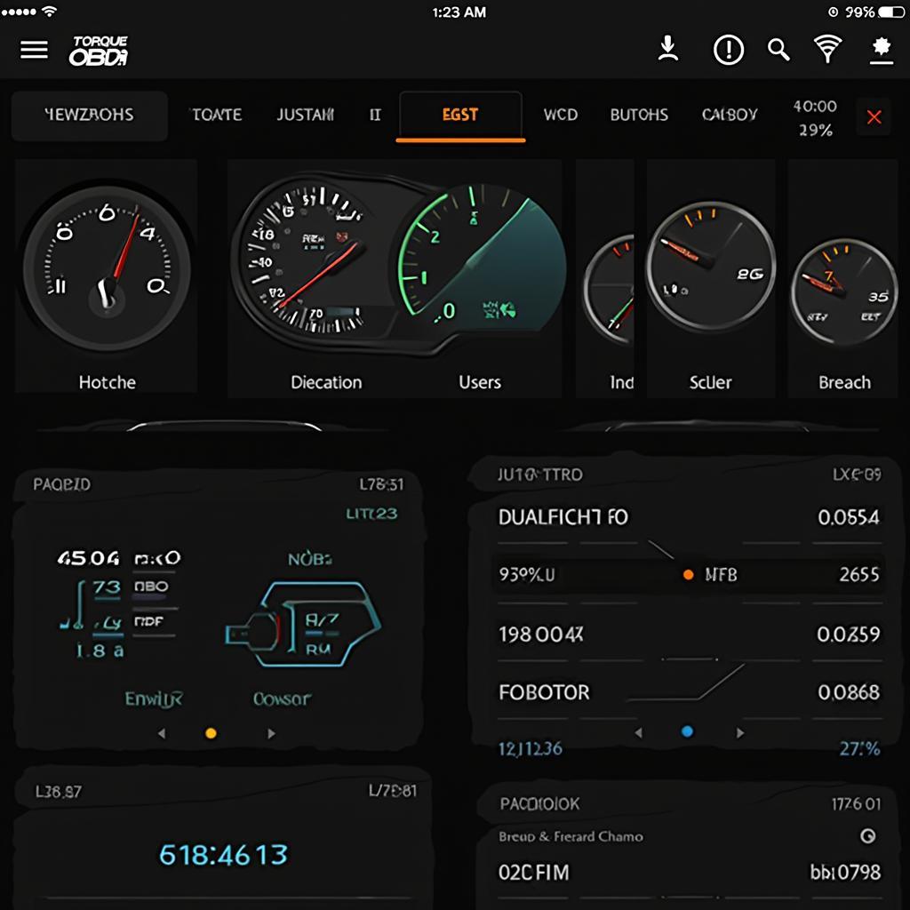 Torque OBD2 App Interface