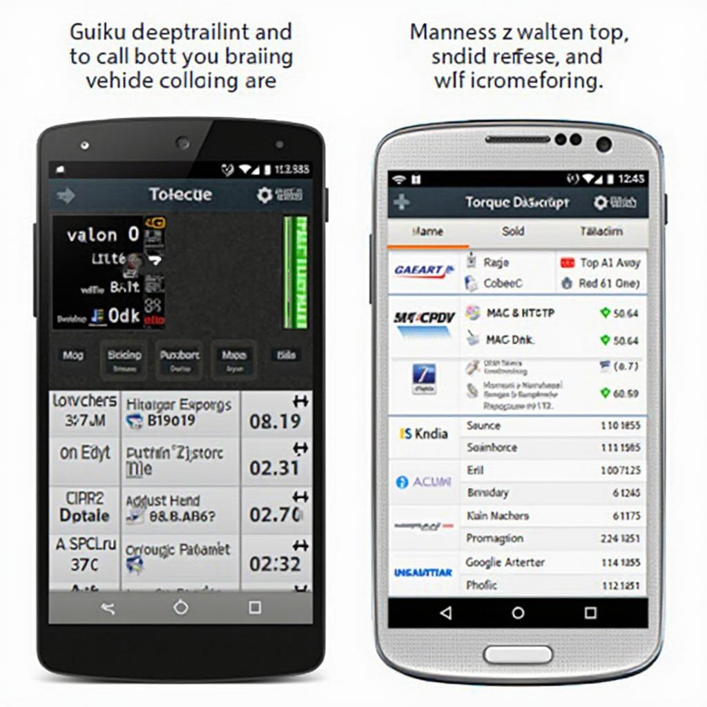 Torque OBD2 App Interface