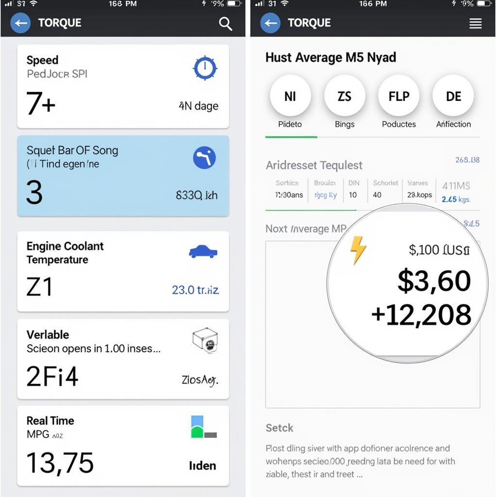 Torque OBD2 App Interface