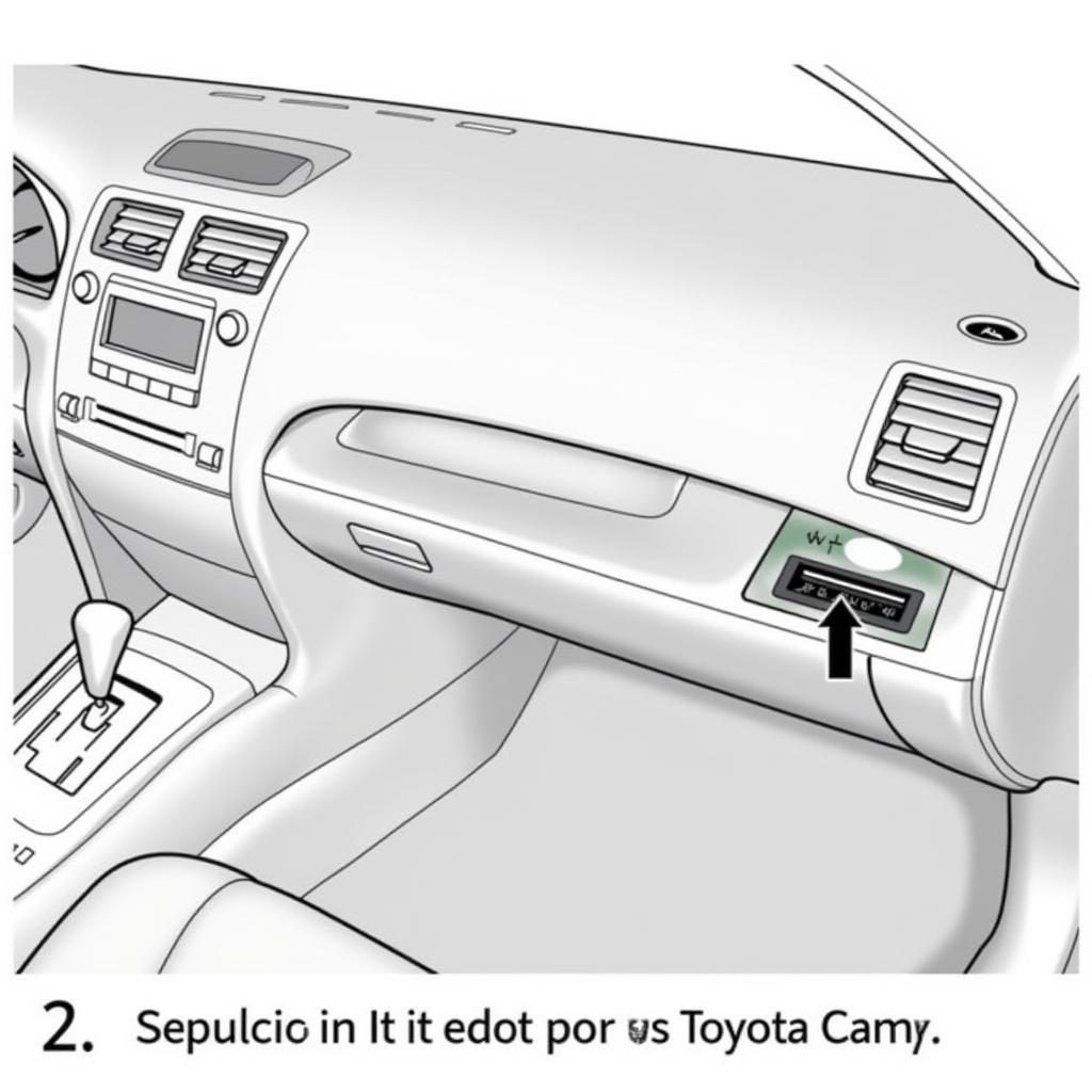 Toyota Camry OBD2 Port Under Dashboard