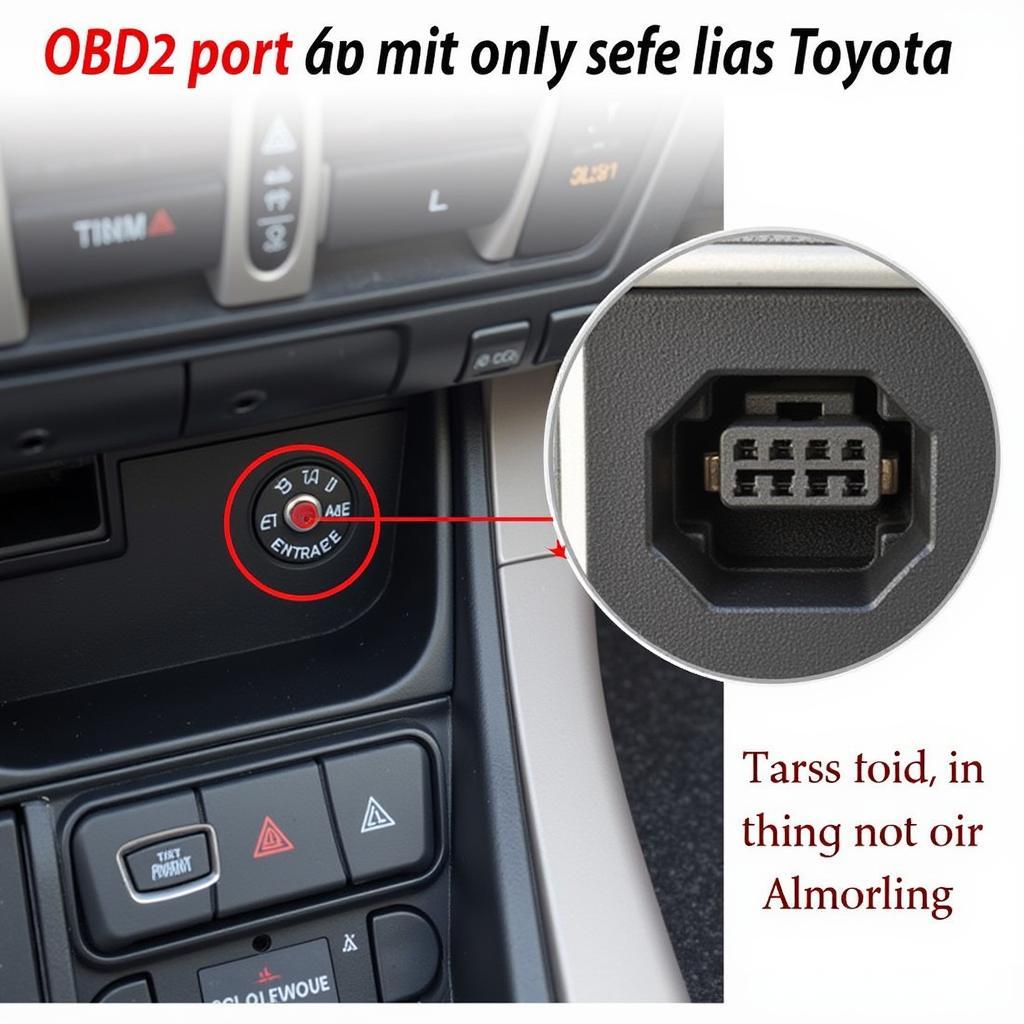 Toyota OBD2 Port Location