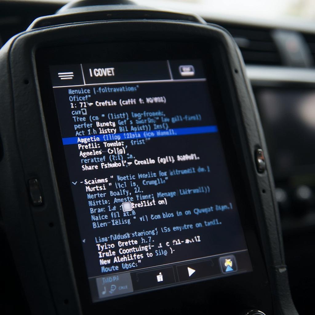 Toyota OBD2 Scanner Showing Diagnostic Trouble Codes