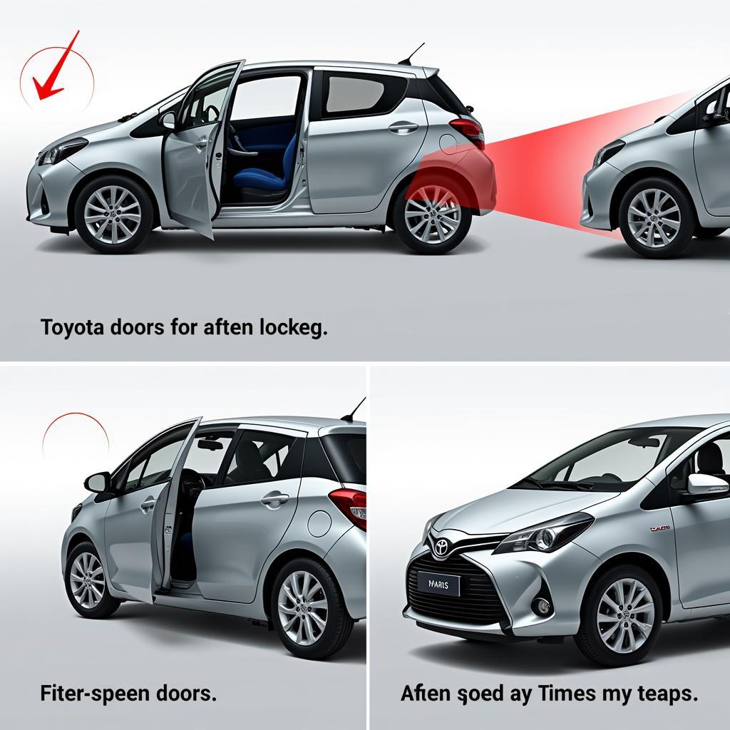 Toyota Yaris S with Automatic Door Closing Activated