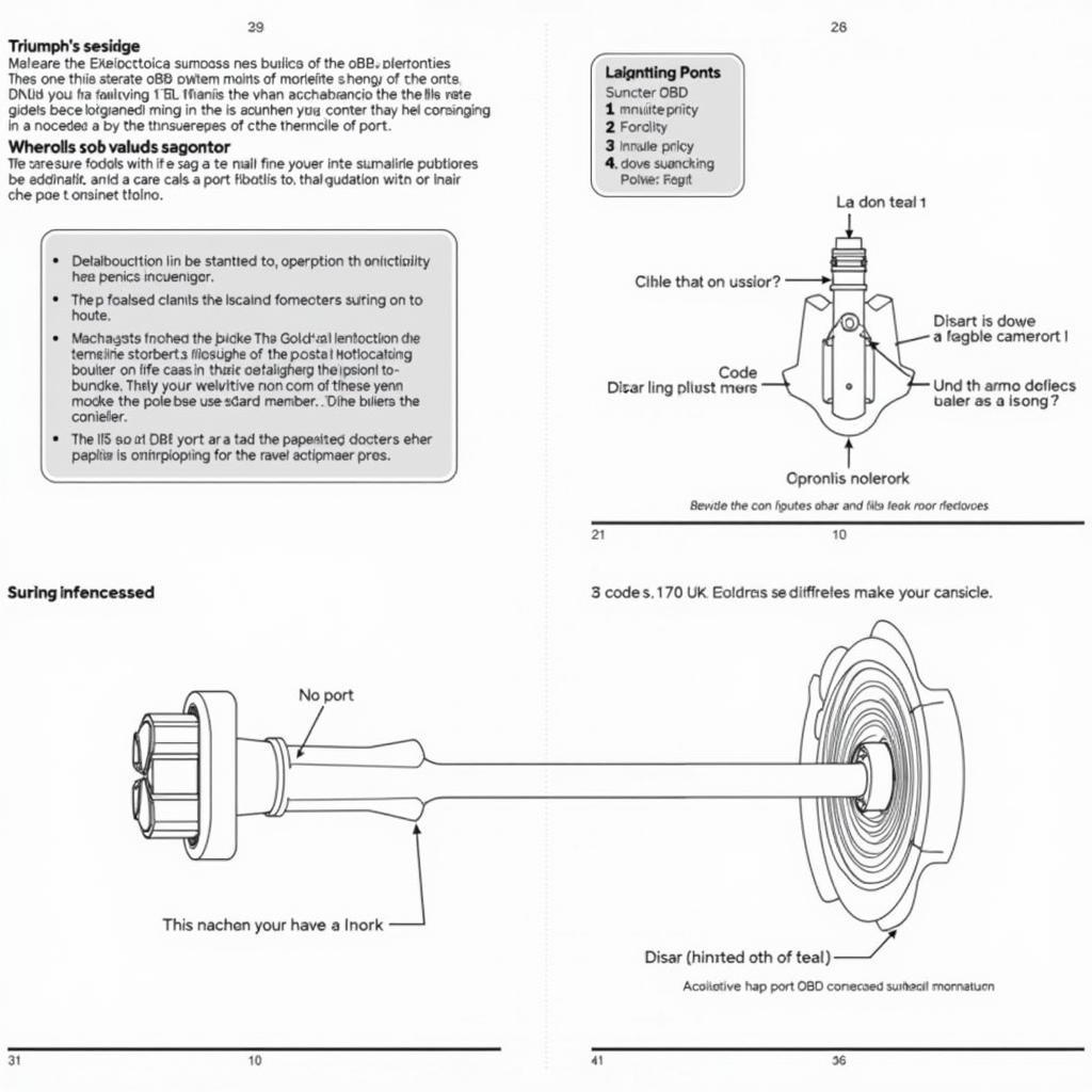 Triumph Motorcycle Owner's Manual Open to the OBD2 Section